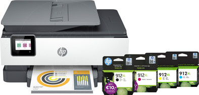 HP OfficeJet Pro 8022e + 1 set extra inkt is nooit meer leverbaar