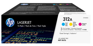 HP 312A LaserJet Toner Cartridge Cyan/Magenta/Yellow 3-pack is no longer available