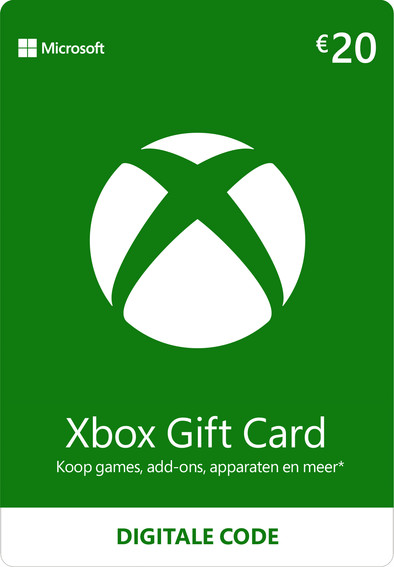 20 Euro Xbox Store Tegoed Kaart is nooit meer leverbaar