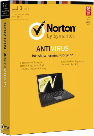 Norton AntiVirus 3 User NL is nooit meer leverbaar