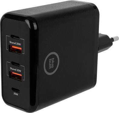 BlueBuilt Power Delivery en Quick Charge Oplader met 5 Usb Poorten 20W Zwart is nooit meer leverbaar
