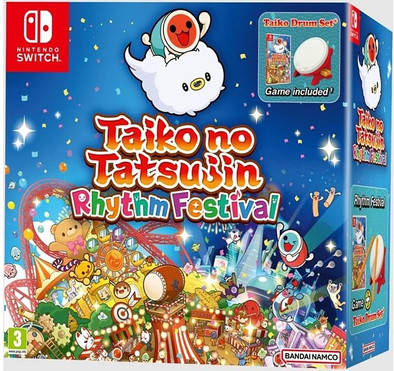 Taiko No Tatsujin: Rhythm Festival + Drumcontroller Nintendo Switch is nooit meer leverbaar