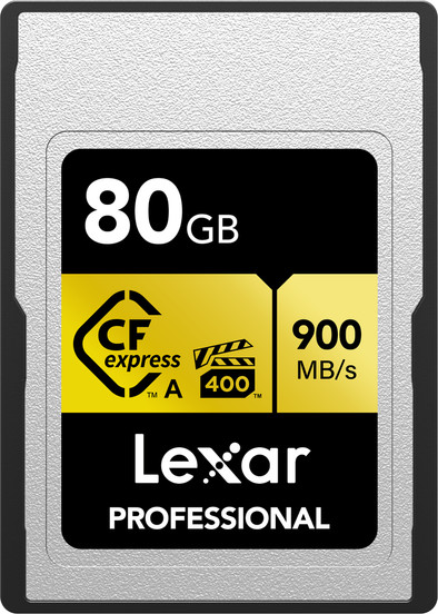 Lexar Professional GOLD 80GB CFexpress Type A is nooit meer leverbaar