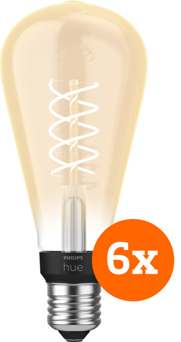 Philips Hue Filamentlamp White Edison E27 - 2023 - 6-pack is nooit meer leverbaar