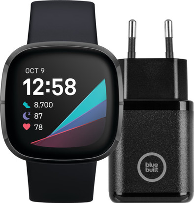 Fitbit Sense Grijs + BlueBuilt Oplader is nooit meer leverbaar
