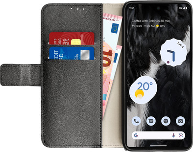 Just in Case Wallet Google Pixel 7 Pro Book Case Zwart is nooit meer leverbaar