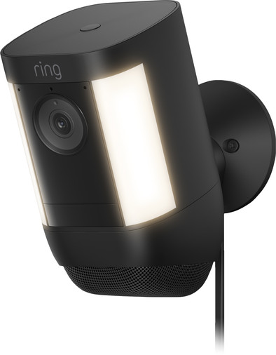 Ring Spotlight Cam Pro - Plug In - Zwart is nooit meer leverbaar
