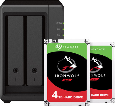 Synology DS723+ + 2x 4TB Seagate Ironwolf is nooit meer leverbaar