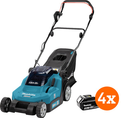 Makita DLM382CM2 incl. 5,0 Ah accu (4x) is nooit meer leverbaar
