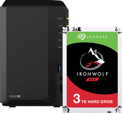Synology DS220+ + 3TB is nooit meer leverbaar