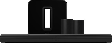 Sonos Arc Zwart + 2x Era 100 Zwart + Sub G3 Zwart is nooit meer leverbaar