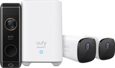 Eufycam 2-pack + Eufy Video Doorbell Dual 2 Pro is nooit meer leverbaar