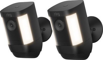 Ring Spotlight Cam Pro - Battery - Zwart - 2-pack is nooit meer leverbaar