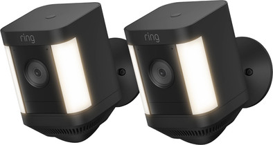 Ring Spotlight Cam Plus - Battery - Zwart - 2-pack is nooit meer leverbaar