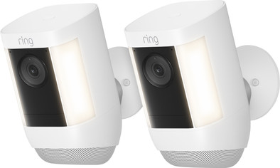 Ring Spotlight Cam Pro - Battery - Wit - 2-pack is nooit meer leverbaar
