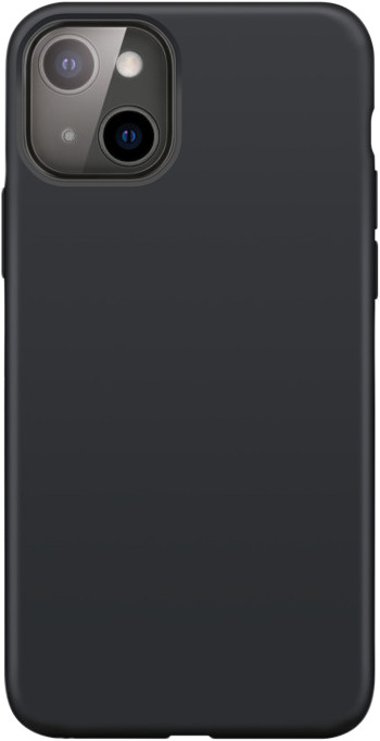 XQISIT Silicone Case Apple iPhone 13 Back Cover Zwart is nooit meer leverbaar