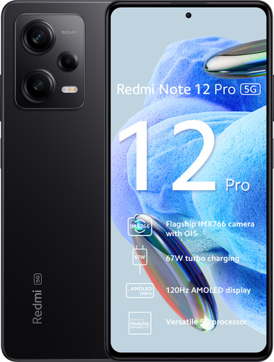 Xiaomi Redmi Note 12 Pro 128GB Zwart 5G is nooit meer leverbaar