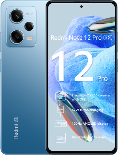 Xiaomi Redmi Note 12 Pro 128GB Blauw 5G is nooit meer leverbaar