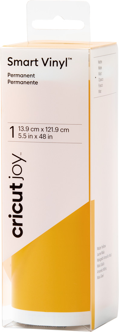 Cricut Smart Vinyl Permanent Joy Mat Maisgeel 14x122cm is nooit meer leverbaar