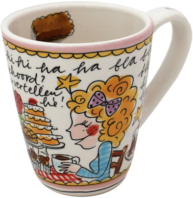 Blond Amsterdam Even Bijkletsen Mok Tekst Roze Rand 40 cl (1 stuk) is nooit meer leverbaar