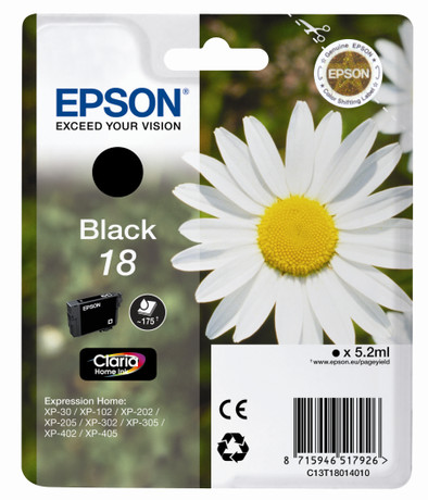 Epson 18 L Ink cartridge Black C13T18014010 is no longer available