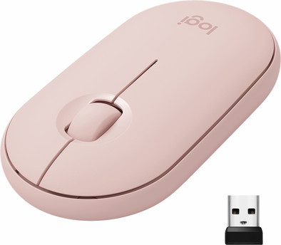 Logitech Pebble M350 Draadloze muis - Roze is nooit meer leverbaar