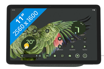Google Pixel Tablet 128GB Wifi Grijs en Oplaaddock met Speaker is nooit meer leverbaar
