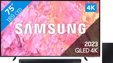 Samsung QLED 75Q64C (2023) + Soundbar is nooit meer leverbaar