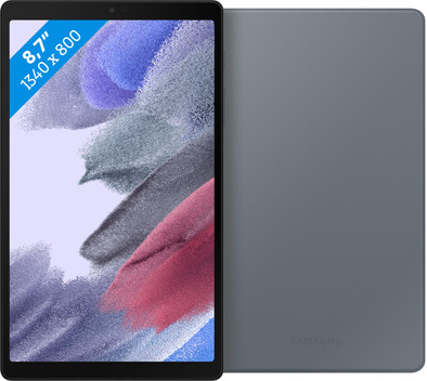 Samsung Galaxy Tab A7 Lite 32GB Wifi Zwart + Book Case Grijs is nooit meer leverbaar