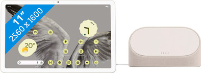 Google Pixel Tablet 128GB Wifi Creme en Oplaaddock met Speaker + Extra Dock is nooit meer leverbaar