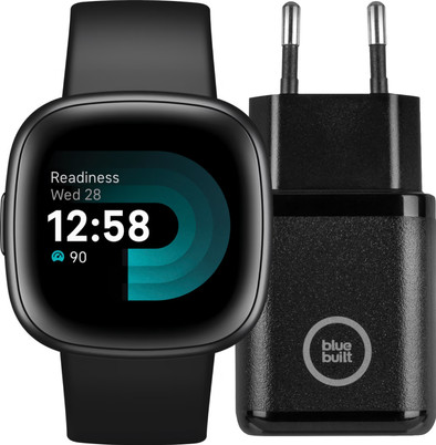 Fitbit Versa 4 Black + BlueBuilt Charger is no longer available