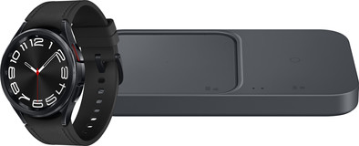 Samsung Galaxy Watch 6 Classic Zwart 43mm + Samsung Duo Draadloze Oplader is nooit meer leverbaar