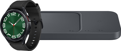 Samsung Galaxy Watch 6 Classic 4G Zwart 47mm + Samsung Duo Draadloze Oplader is nooit meer leverbaar