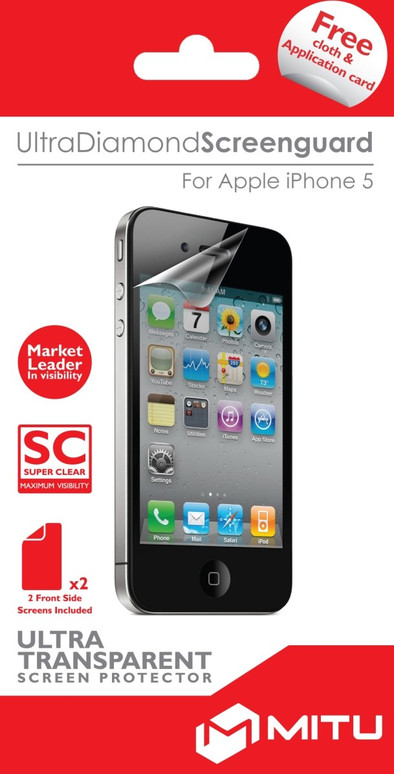 Mitu Screenprotector Apple iPhone 5 Duo Pack is nooit meer leverbaar