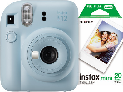 Fujifilm Instax Mini 12 Pastel Blue + Fotopapier (20 stuks) is nooit meer leverbaar