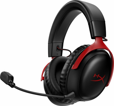 HyperX Cloud III Wireless Gaming Headset - Zwart&#x2F;Rood(PC, PS5, PS4) is nooit meer leverbaar