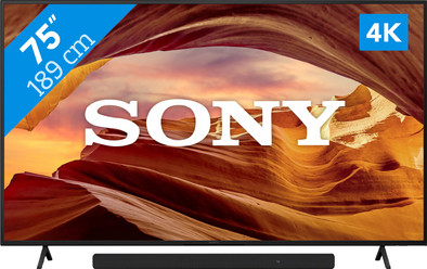 Sony KD-75X75WL (2023) + Soundbar is nooit meer leverbaar