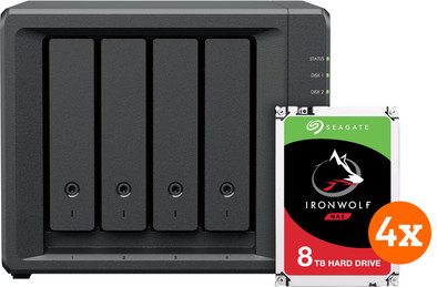 Synology DS423+ + Seagate Ironwolf 32TB (4x8TB) is nooit meer leverbaar