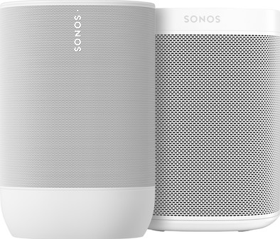 Sonos Move 2 wit + Sonos One SL wit is nooit meer leverbaar