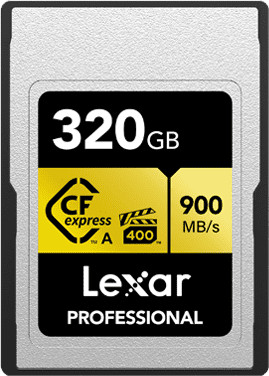 Lexar Professional GOLD 320GB CFexpress Type A is nooit meer leverbaar
