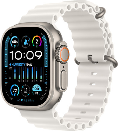 Apple Watch Ultra 2 4G 49mm Ocean Band Wit is nooit meer leverbaar