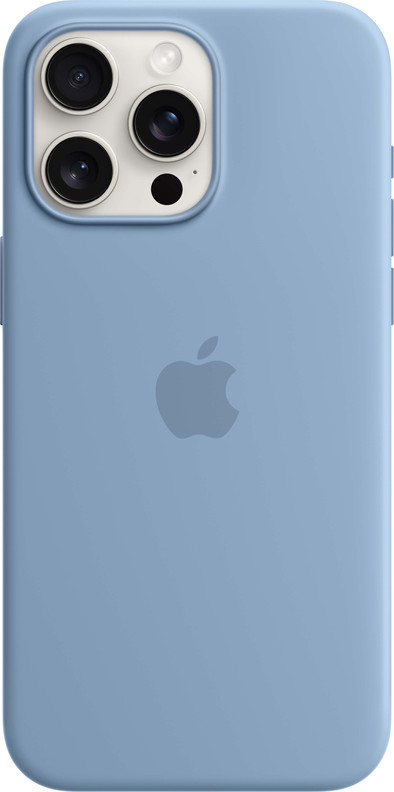 Apple iPhone 15 Pro Max Back Cover met MagSafe Winterblauw is nooit meer leverbaar