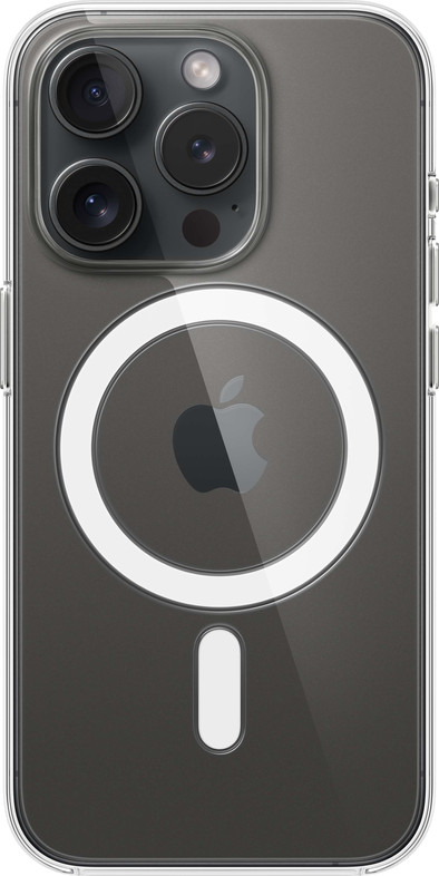 Apple iPhone 15 Pro Back Cover met MagSafe Transparant is nooit meer leverbaar