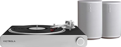 Victrola VPT-3000 Stream Zwart + Sonos Era 100 Wit Duopack is nooit meer leverbaar