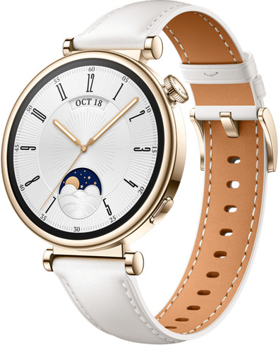 Huawei Watch GT 4 Goud/Wit 41mm is nooit meer leverbaar