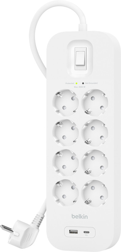 Belkin Surge Protection 7 Outlet 2m USB-C White is no longer available