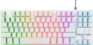 Trust GXT833W Thado TKL Gaming Toetsenbord Qwerty Wit is nooit meer leverbaar