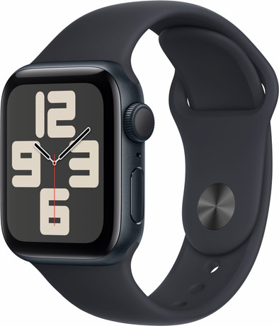 Apple Watch SE (2022) 40mm Midnight Aluminium Sportband S/M is nooit meer leverbaar