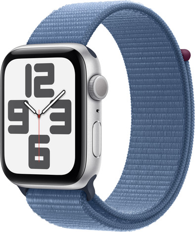 Apple Watch SE (2022) 44mm Zilver Aluminium Sport Loop is nooit meer leverbaar