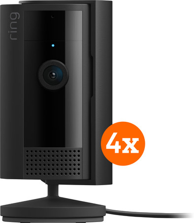 Ring Indoor Cam 2nd Gen - Zwart 4-pack is nooit meer leverbaar